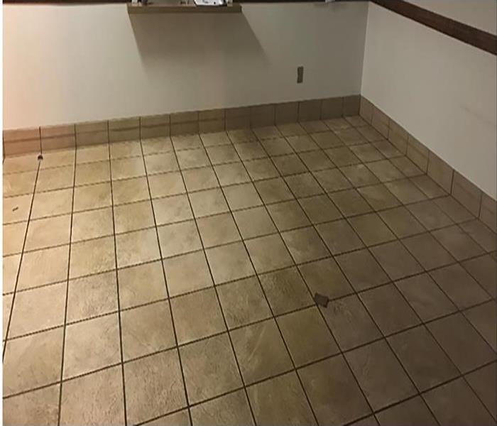 water removed from flooring