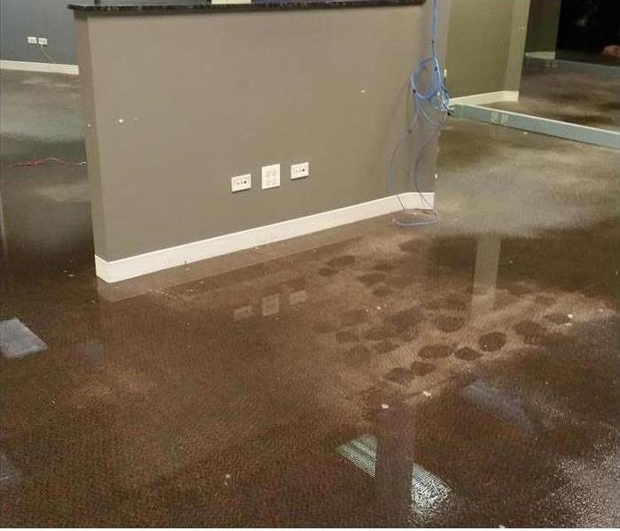  Coral Springs office with standing water around office furnishings
