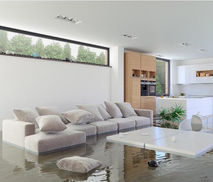 Flooding in the kitchen and livingroom