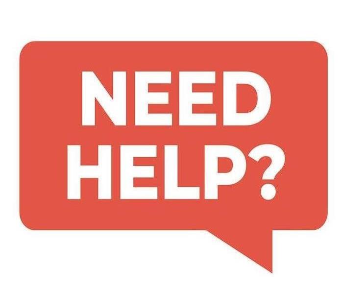 'Need Help?' sign